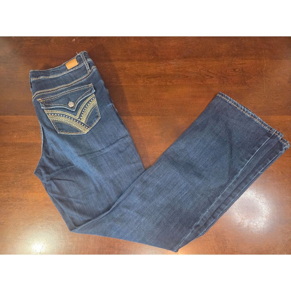 Silver Jeans Co Rocker Slim Bootcut Dark Wash Denim Size 8 Women’s